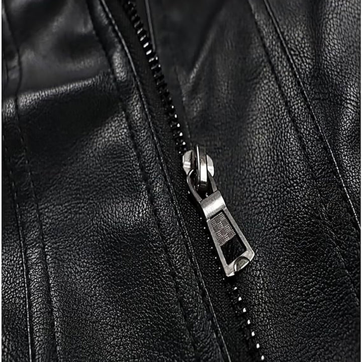 Herren Biker Jacke | Kapuze