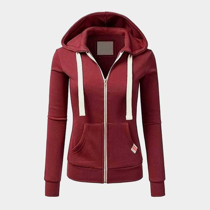 Kapuzenpullover | Damen Reißverschluss Kapuzenpullover | Langarm