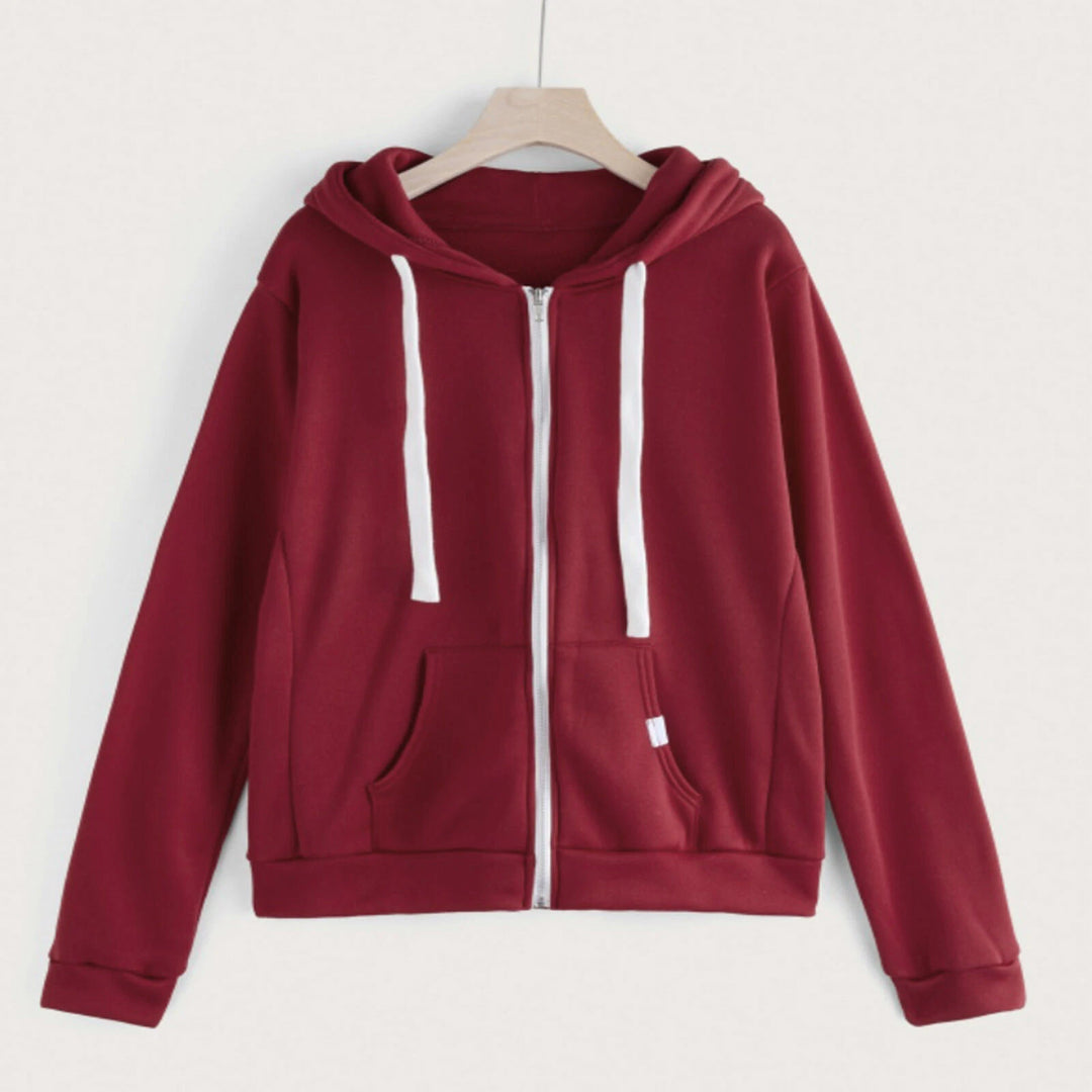 Kapuzenpullover | Damen Reißverschluss Kapuzenpullover | Langarm