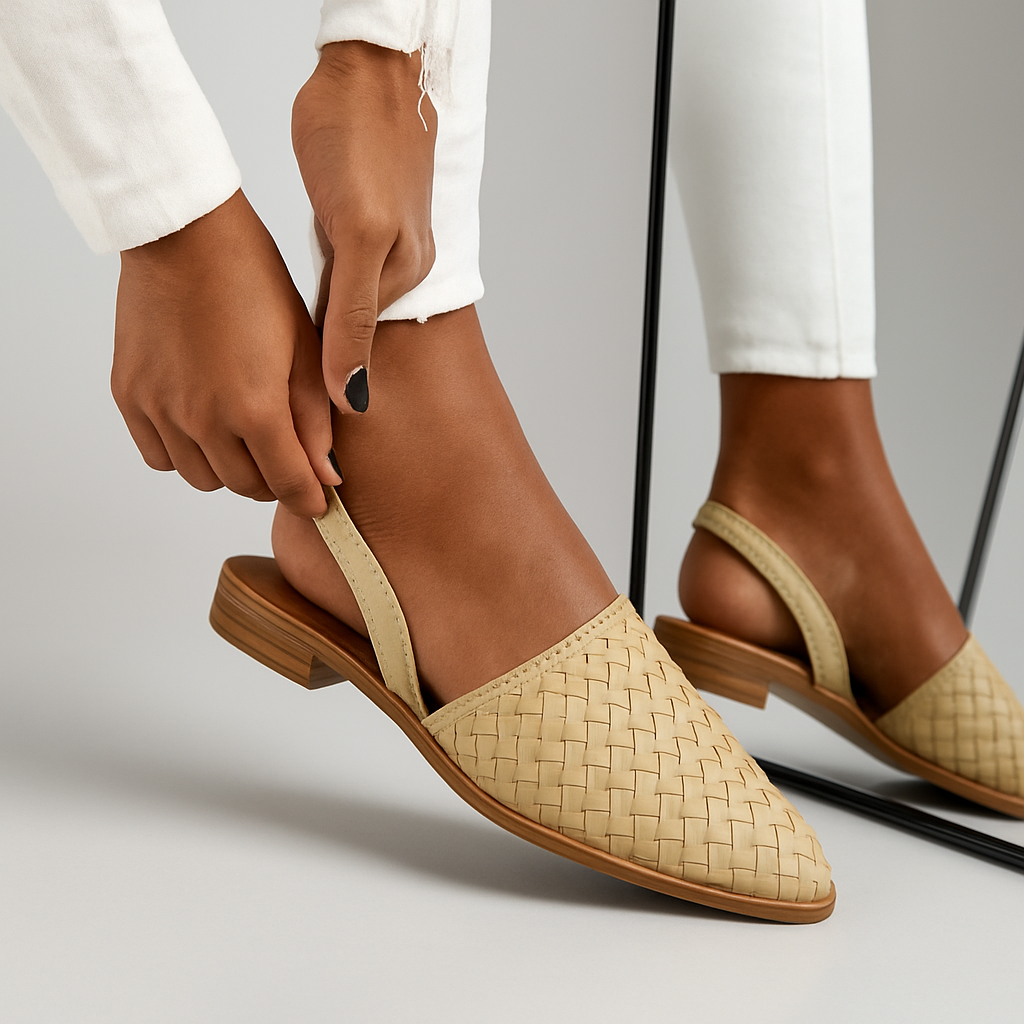 Damen Geflochtene Slipper | Atmungsaktive Passform