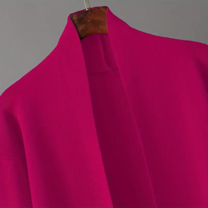 Damen 3 Teiliges Strickset Cardigan Top Hose | Komfort Lounge Set