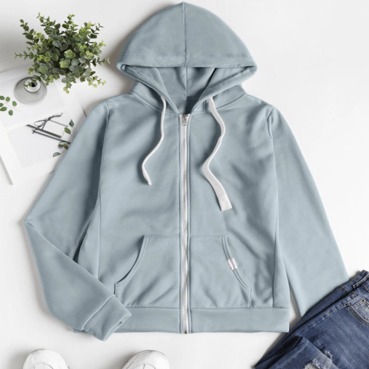 Kapuzenpullover | Damen Reißverschluss Kapuzenpullover | Langarm