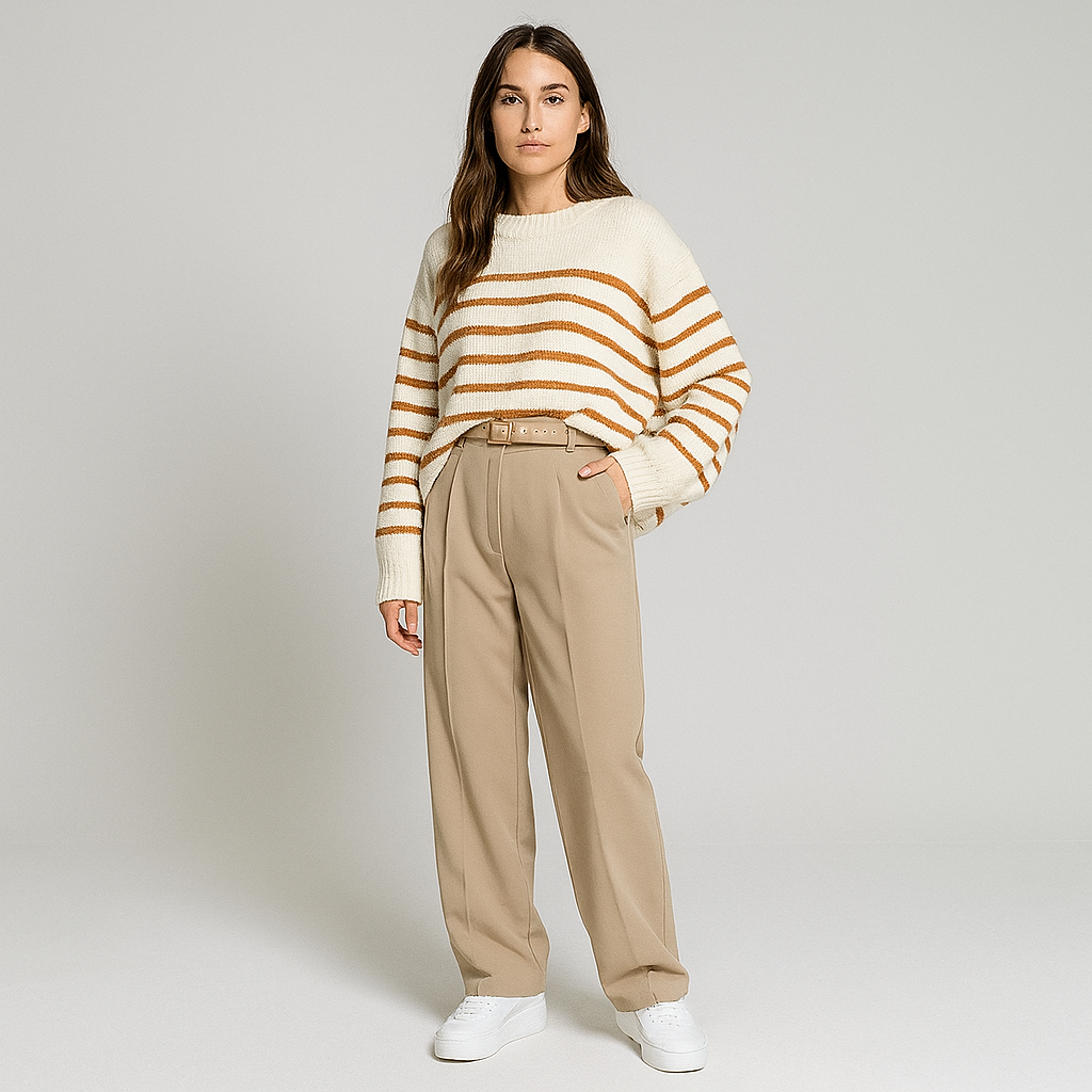 Damen Weitgeschnittene Hose | Gerader Schnitt