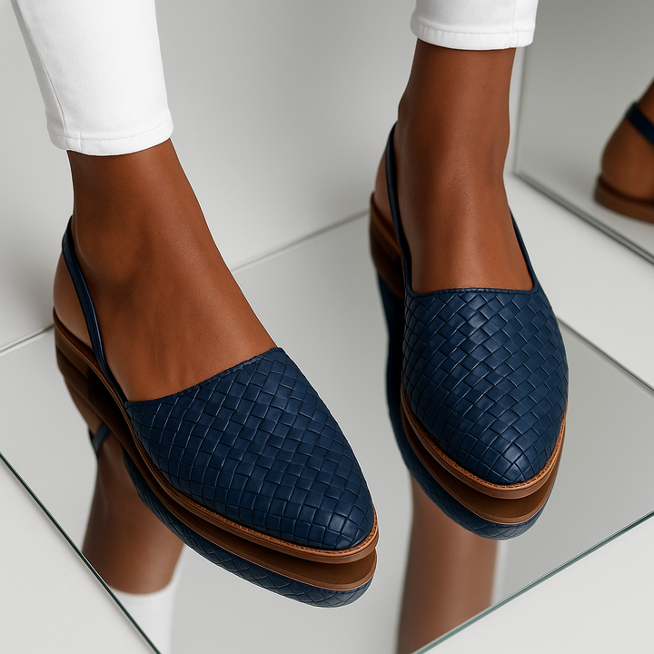 Damen Geflochtene Slipper | Atmungsaktive Passform