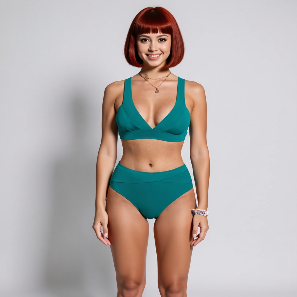 Damen Zweiteiliger Bikini | Hohe Taille