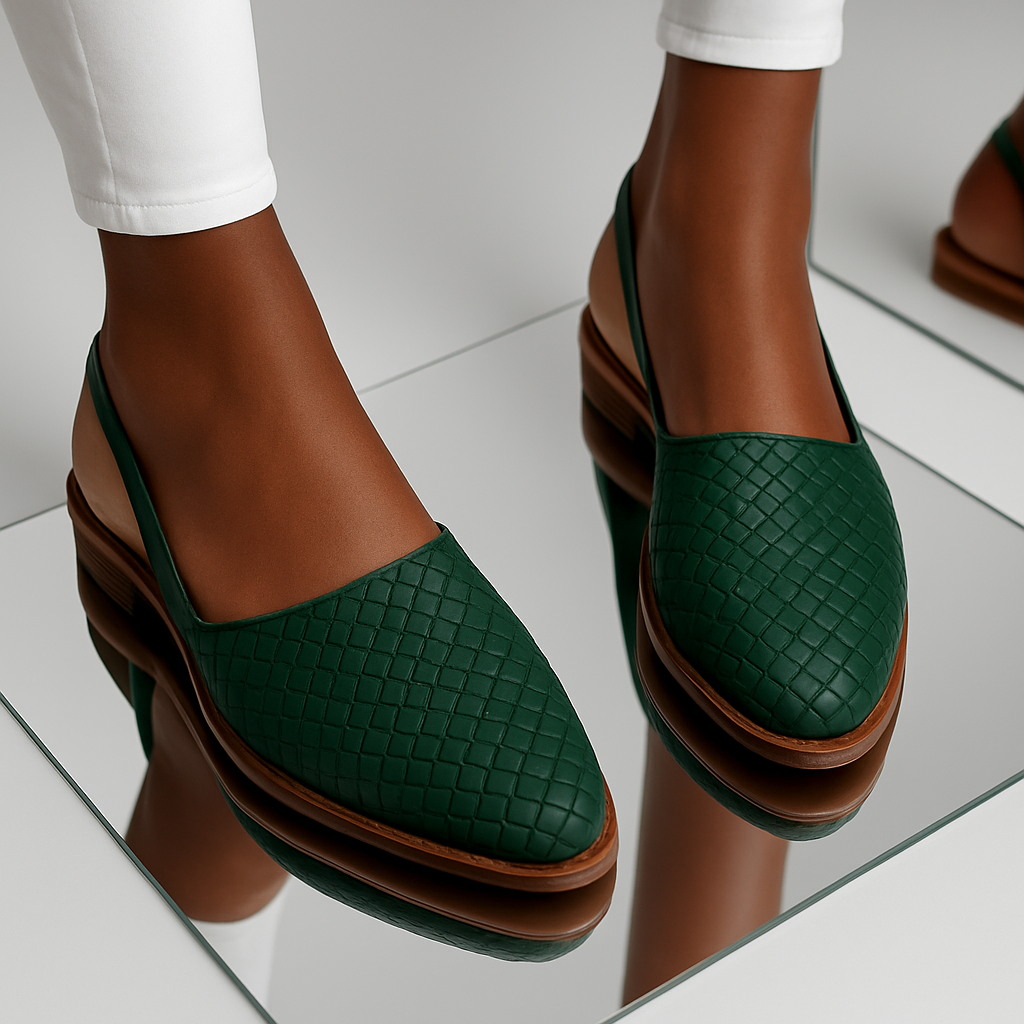Damen Geflochtene Slipper | Atmungsaktive Passform