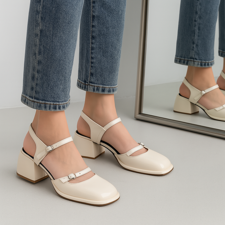 Damen Geschlossene Schuhe | Blockabsatz Rundform