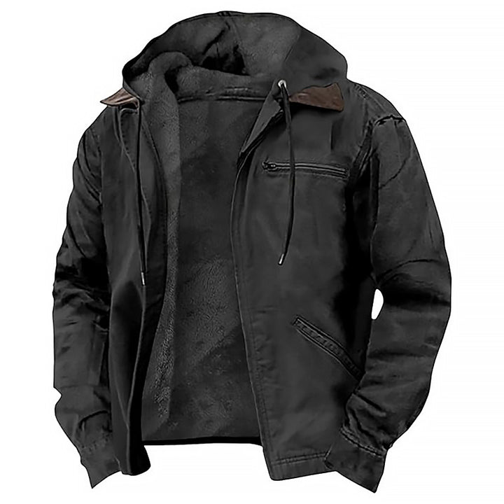 Herren Winterjacke Kapuze | Funktional