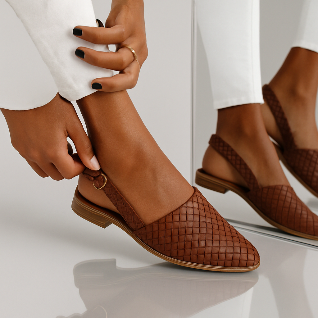 Damen Geflochtene Slipper | Atmungsaktive Passform