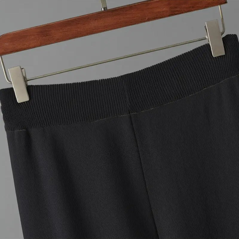 Damen 3 Teiliges Strickset Cardigan Top Hose | Komfort Lounge Set