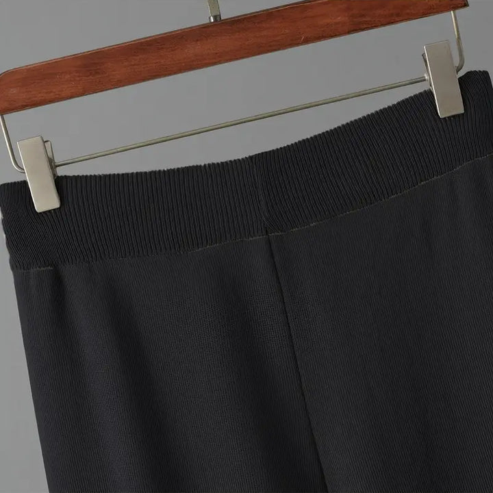 Damen 3 Teiliges Strickset Cardigan Top Hose | Komfort Lounge Set