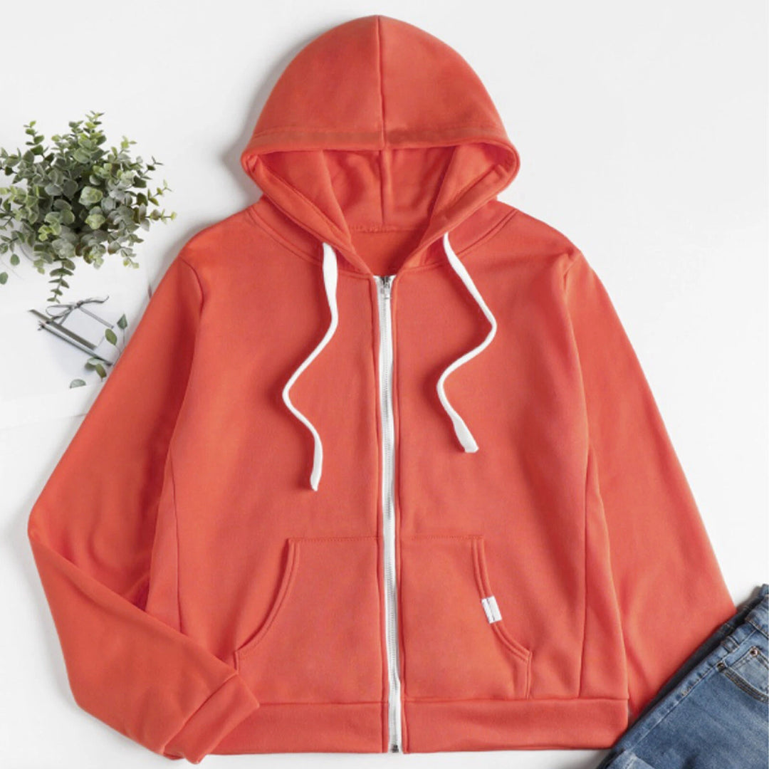 Kapuzenpullover | Damen Reißverschluss Kapuzenpullover | Langarm