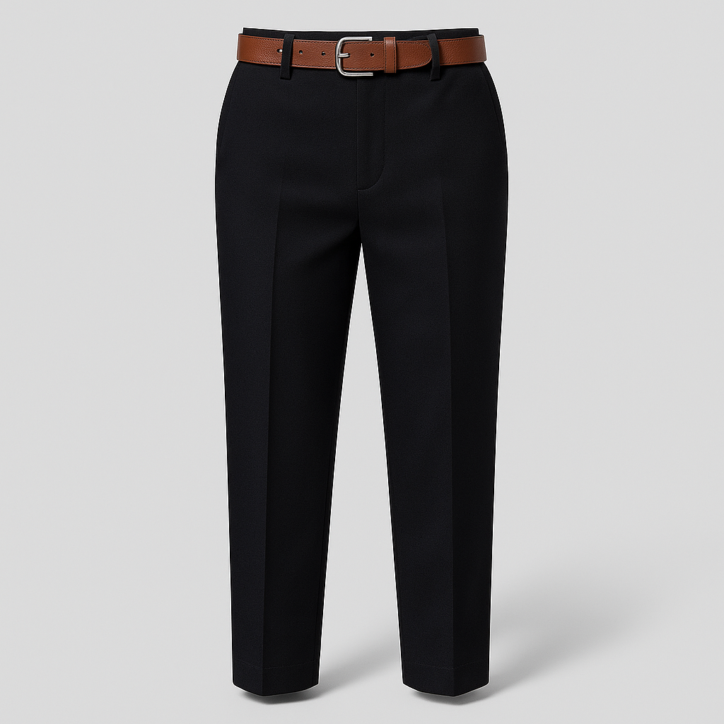 Damen Taillierte Stoffhose | Gerader Schnitt