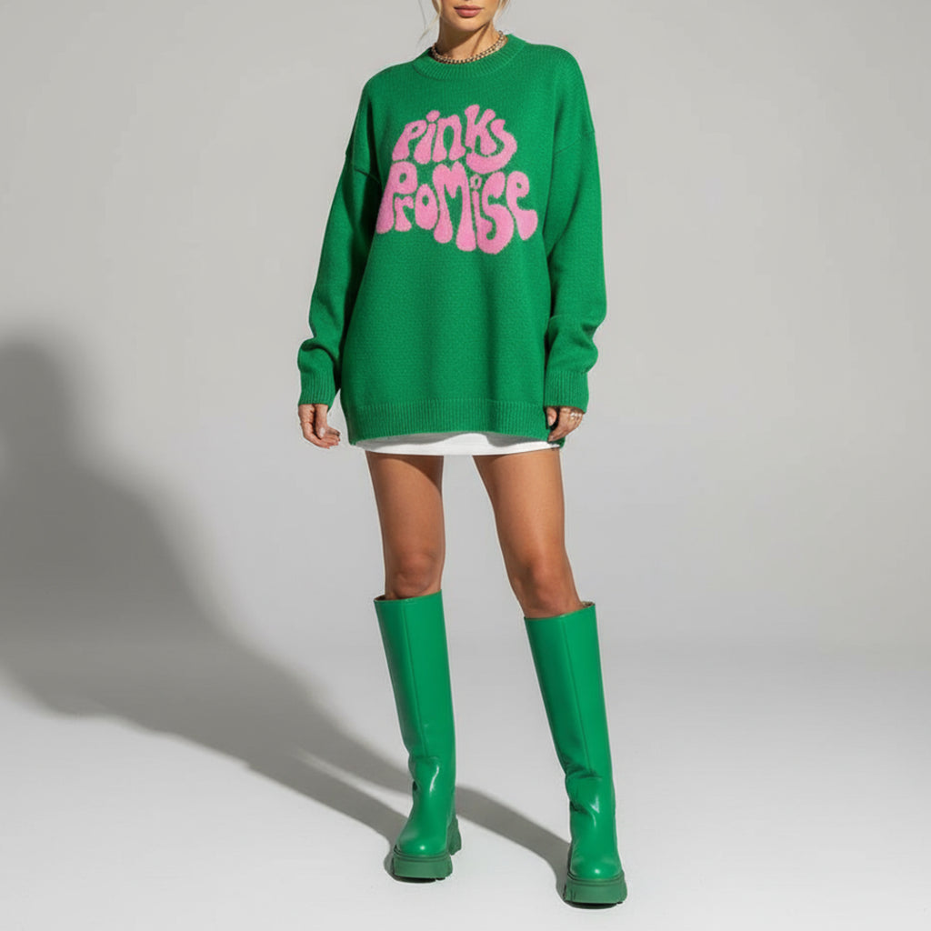 Damen Oversize Pullover Langarm | Elegante Pullover-Lookberg