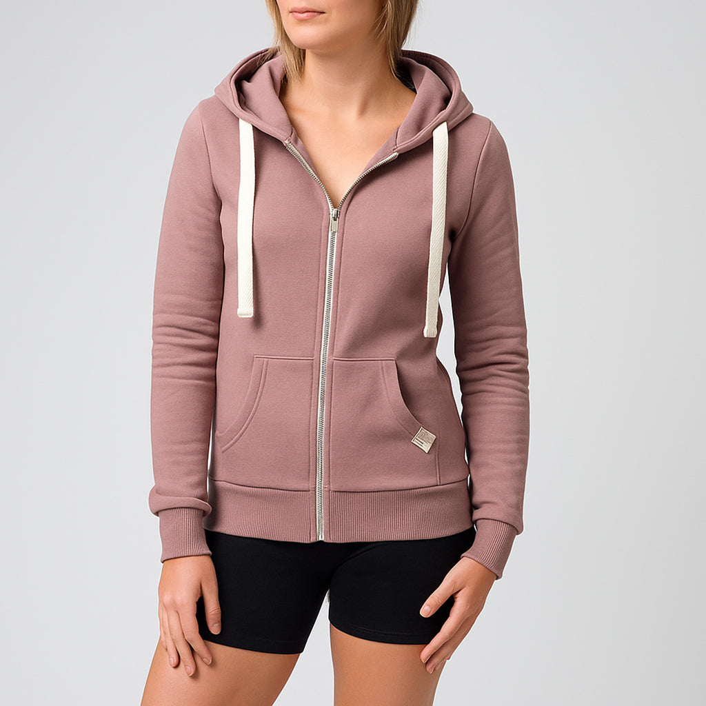 Damen Reißverschluss Kapuzenpullover | Eleganten Hoodie-Lookberg