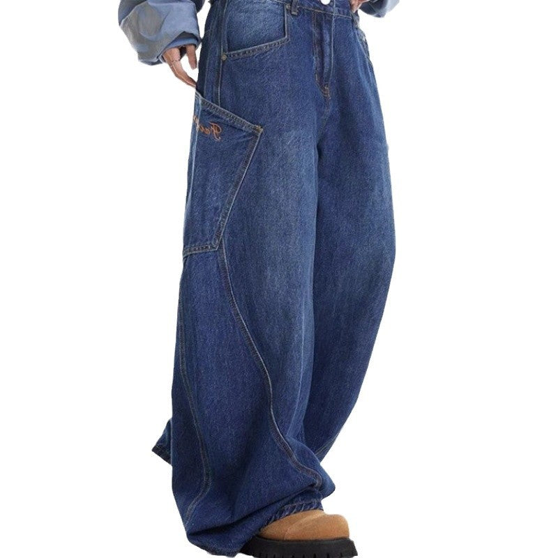 Damen Weite Baggy Jeans | Locker Geschnitten