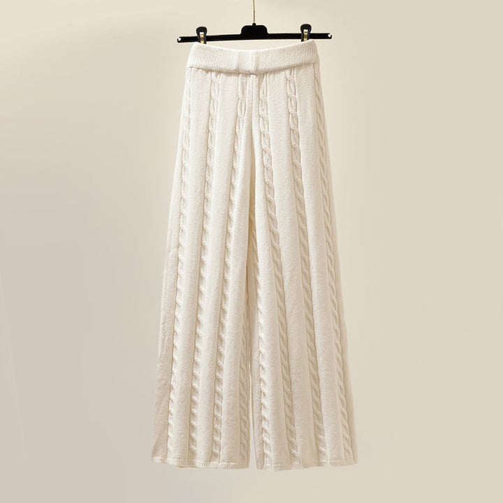 Damen 3 Teiliges Winter Set | Pullover Hose Weste